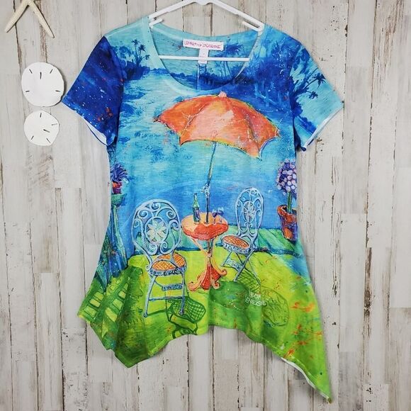 Leoma Lovegrove Graphic Short Sleeve Tee Shirt Size Small - Picture 10 of 10